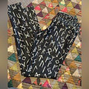 Spring Monochrome Rune Leggings